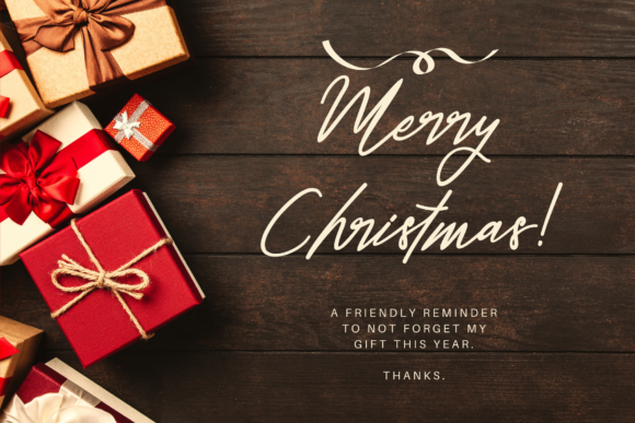 Christmas Life Font Poster 7