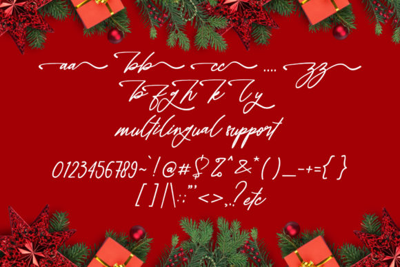 Christmas Life Font Poster 10