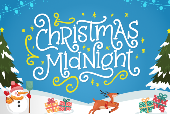 Christmas Midnight Font Poster 1