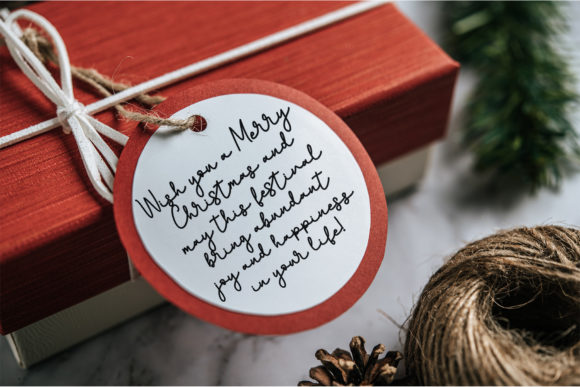 Christmas Monoline Font Poster 4