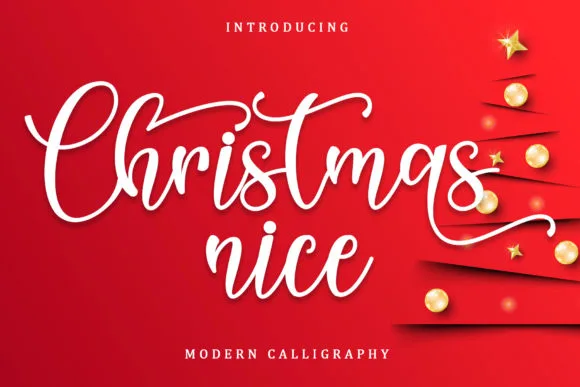 Christmas Nice Font Christmas Nice Font Poster 1