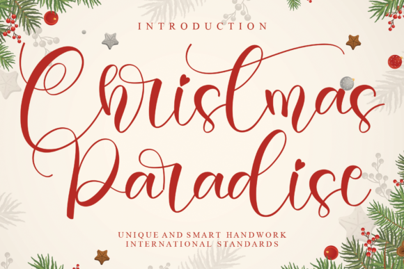 Christmas Paradise Font Poster 1