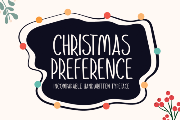 Christmas Preference Font Poster 1