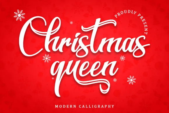 Christmas Queen Font Christmas Queen Font Poster 1