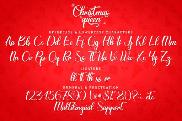 Christmas Queen Font Poster 7