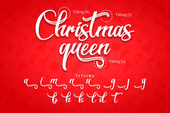 Christmas Queen Font Poster 8