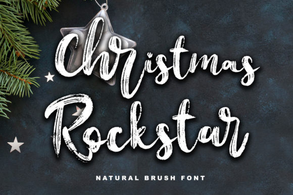 Christmas Rockstar Font Poster 1