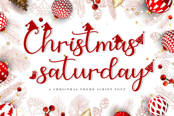 Christmas Saturday Font Poster 1