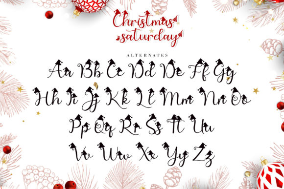 Christmas Saturday Font Poster 11