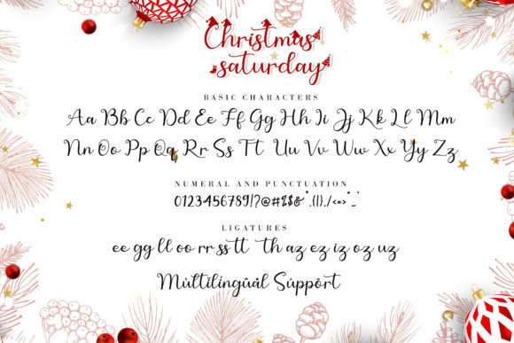Christmas Saturday Font Poster 9