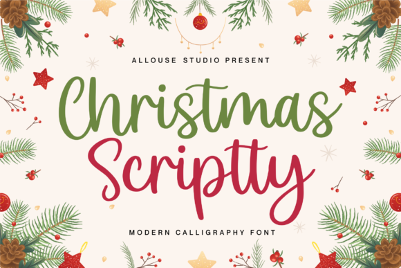 Christmas Scriptty Font Poster 1