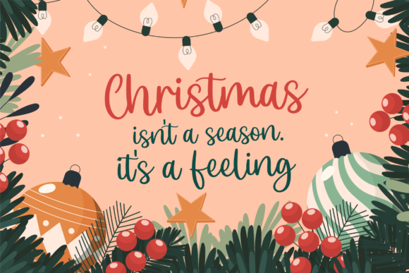 Christmas Scriptty Font Poster 4
