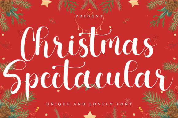 Christmas Spectacular Font Poster 1