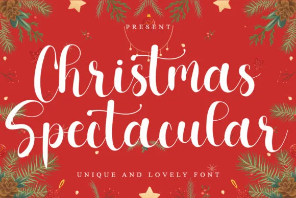 Christmas Spectacular Font Poster 1