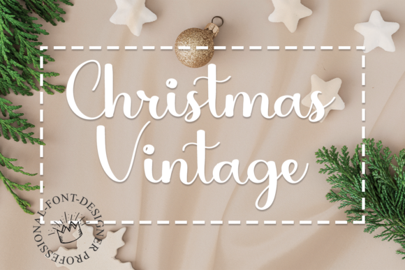 Christmas Vintage Font Poster 1