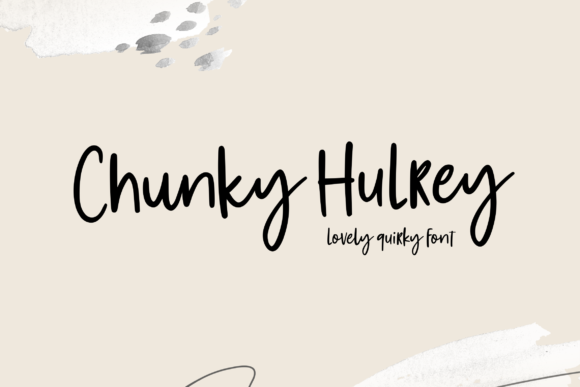 Chunky Hulrey Font Poster 1