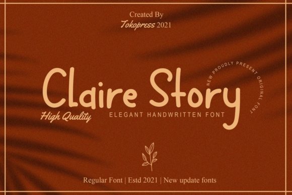 Claire Story Font Poster 1