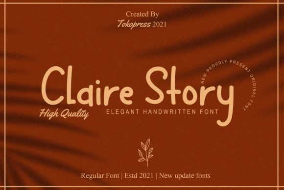 Claire Story Font