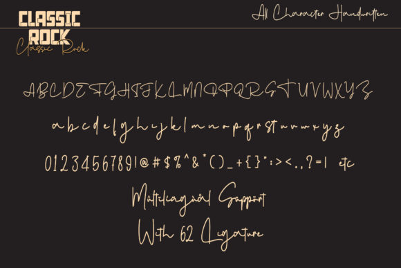 Classic Rock Font Poster 11