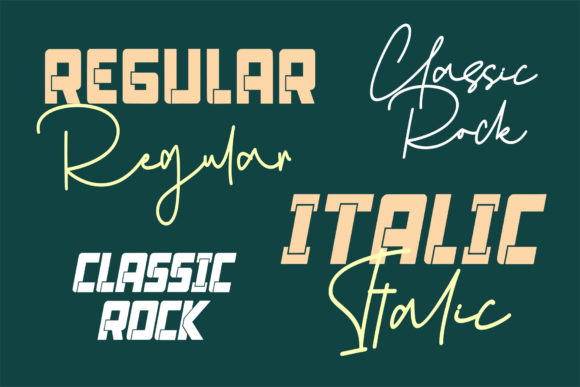Classic Rock Font Poster 9
