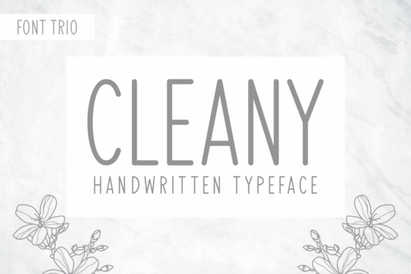 Cleany Font Cleany Font Poster 1