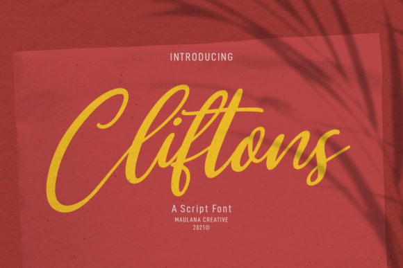 Clifttons Font Poster 1