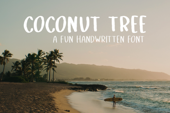 Coconut Tree Font Poster 1