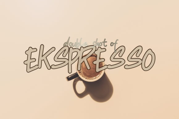 Coffee Break Font Poster 2