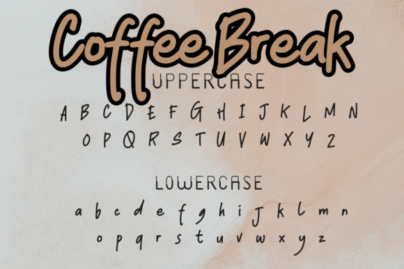 Coffee Break Font Poster 8