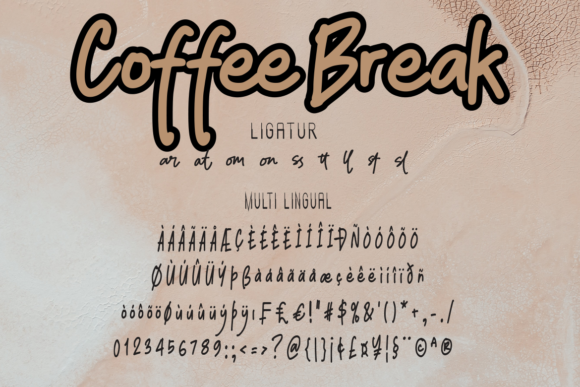 Coffee Break Font Poster 9