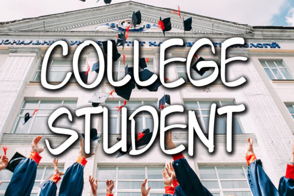College Student Font Poster 1