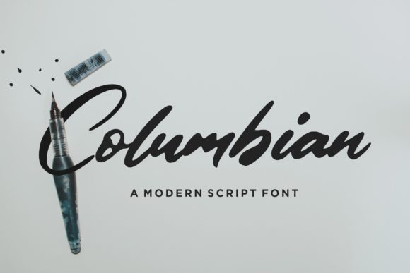 Columbian Font Poster 1