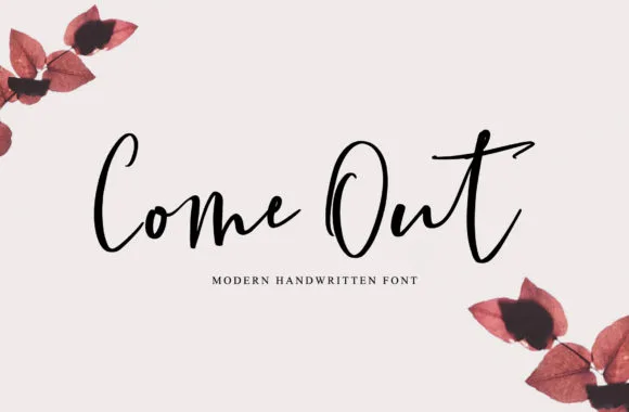 Come out Font Come out Font Poster 1