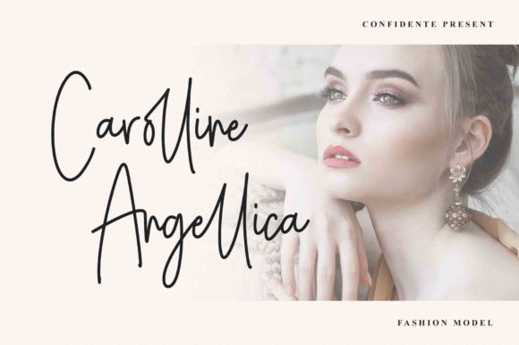 Confidente Signature Font Poster 2
