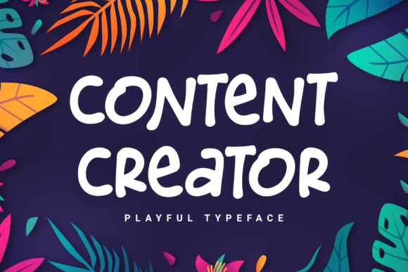 Content Creator Font Poster 1