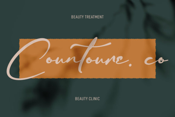 Contoursy Signature Font Poster 5