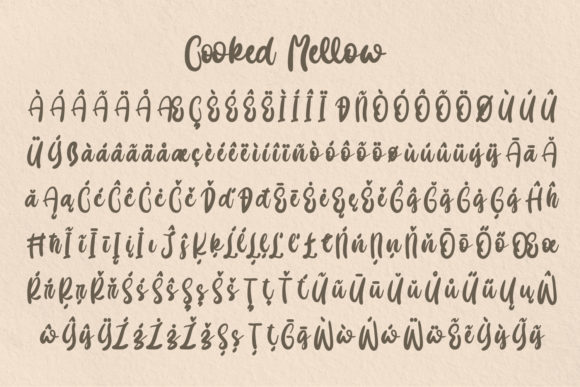 Cooked Mellow Font Poster 8