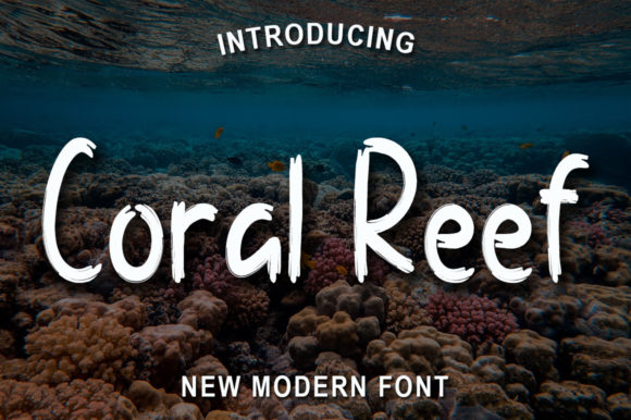 Coral Reef Font Poster 1