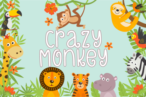Crazy Monkey Font Poster 1