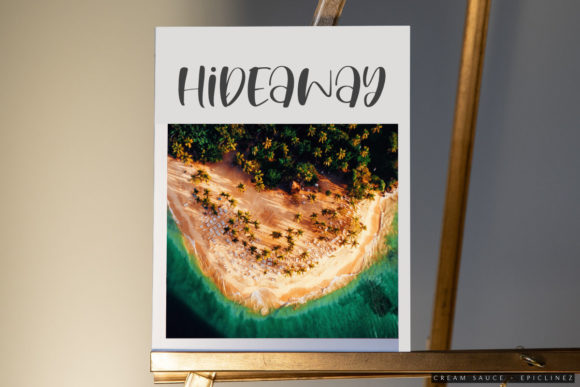 Cream Sauce Font Poster 2