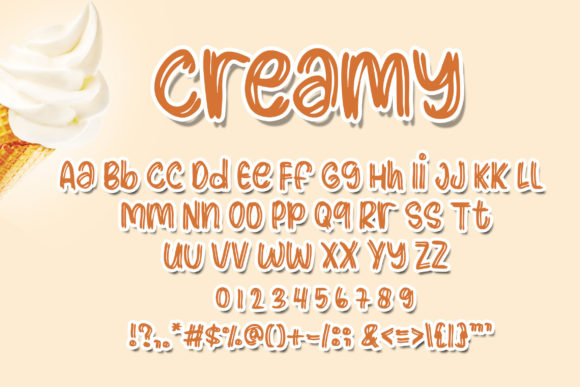 Creamy Font Poster 5