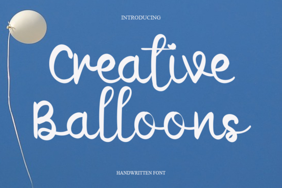 Creative Balloons Font Poster 1