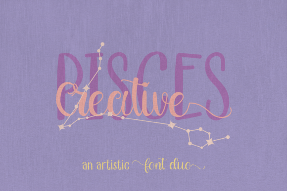 Creative Pisces Duo Font Poster 1
