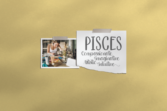 Creative Pisces Duo Font Poster 4