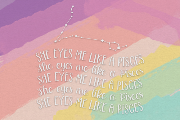 Creative Pisces Duo Font Poster 5
