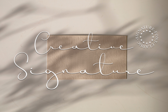 Creative Signature Font Poster 1