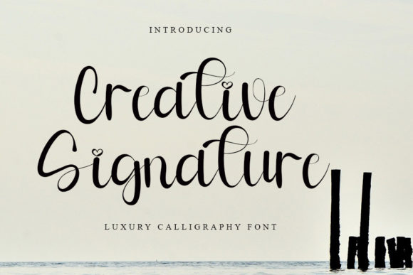 Creative Signature Font Poster 1