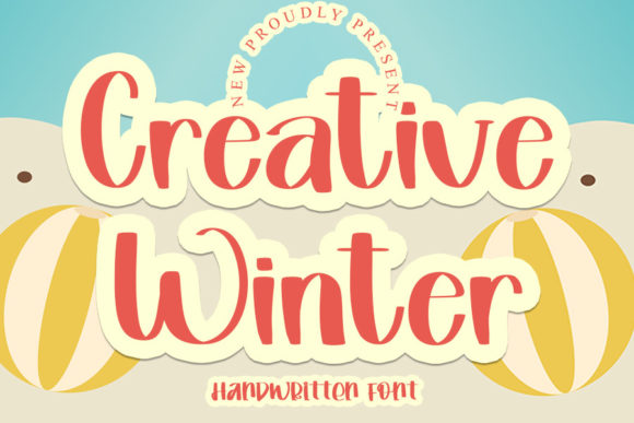 Creative Winter Font Poster 1
