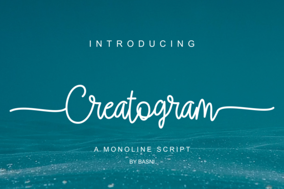 Creatogram Font Poster 1