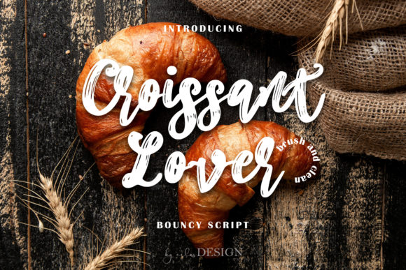 Croissant Lover Font Poster 1